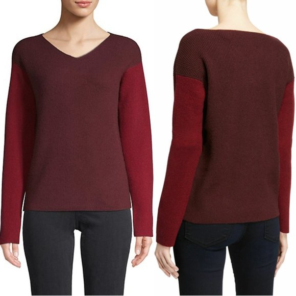 Vince Sweaters - NEW Vince Colorblock Sweater Wool Cashmere $345
